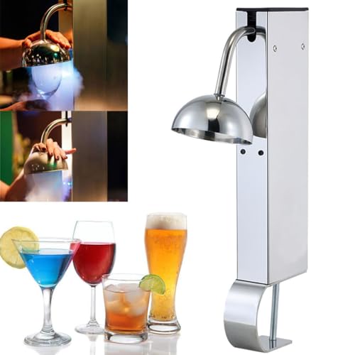 Enfriador de Vasos Comercial, Escarchador Instantáneo de CO2 de Acero Inoxidable, Enfriador de Vino y Cerveza para Bares, Congelador y Refrigerador, 1 Taza/6 Segundos, para Discotecas