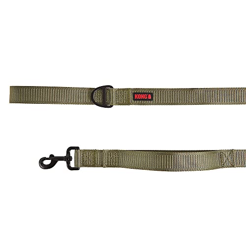 KONG Max HD Traffic Handle Ultra Durable Quick Control Leash 6 (Green)