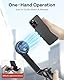 OMOTON Selfie Stick Stativ, 360° Drehbar 64 Erweiterbar Handy-Stativ für MagSafe mit Drahtloser Bluetooth-Fernbedienung, Magnetisches Handystativhalter für iPhone 15/14/13/12 Pro Max usw., Schwarz