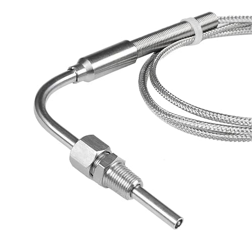 Termopar tipo K con cable de 5m, sonda inoxidable y rosca de 1/2 pulgada 3