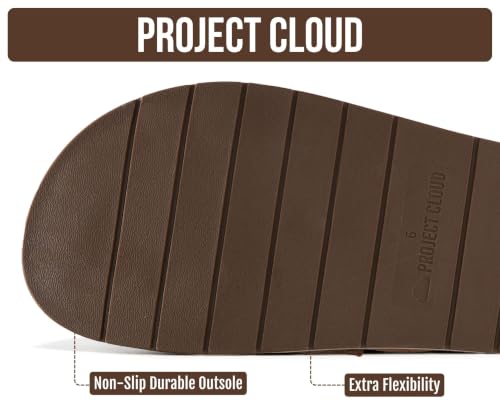 Image of Project Cloud 100% Genuine Leather Womens Clogs - Plush & Soft Insole with Arch Support Non Slip Mules & Clogs for Women Footwear - Water Resistant Women Shoes (Foamy)