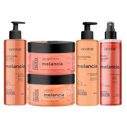 Kit de Banho Corporal Feminino Melancia Com Body Splash Labotrat Dia a Dia