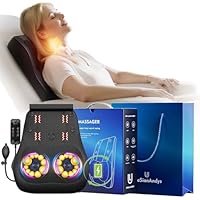 Portable Cordless Heated 4D Kneading Back Massager only .99: eDeal Info