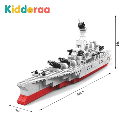 Image of 6-in-1 War Ship Building Block Set - Build Boats, Yachts & More | 1000+ Pieces STEAM /STEM Toy for Kids | Durable & Safe(ABS) | Comes in Colorful Poly Bag | 12 Months Manufacturing Warranty