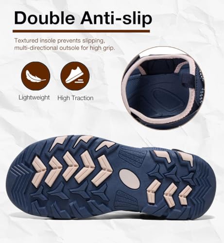 CAMEL CROWN Women's Comfortable Summer Sandals Breathable Beach Sandals Adjustable Outdoor Camping Walking Sandals Athletic Sport Sandals for Water Travel Hiking4