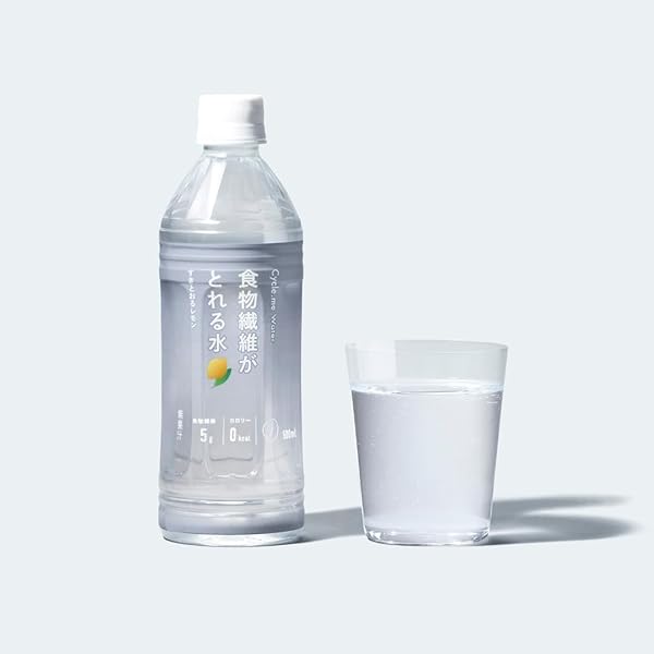 Cycle.me サイクルミー 食物繊維がとれる水 500ml×24本 【スッキリしたレモンの味わい】 約レタス1.5個分* インナーケア 海洋深層水由来ミネラル使用 グアー豆食物繊維