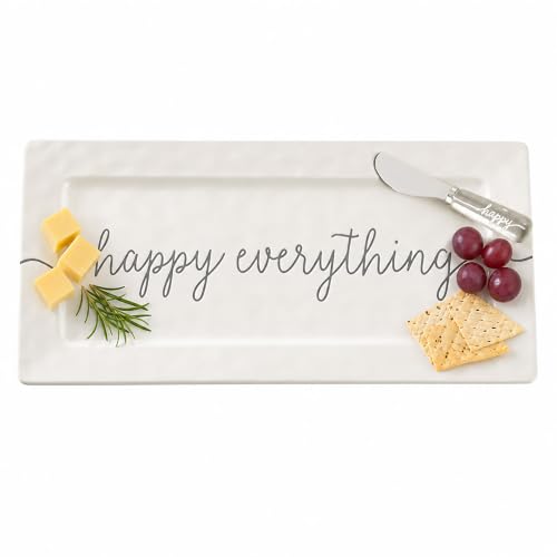 Image of Mud Pie Happy Hostess Serving Platter, White