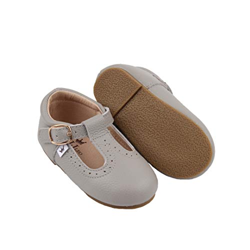Liv & Leo Toddler Little Girls Dress Oxford T-Bar Hard Sole Genuine Leather US 5 - US 82
