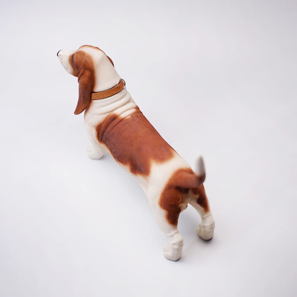 Statue Basset Hound JXK d'une finition réaliste et artisanale pour votre décoration