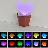 Lichtprojektions-Blumentopf, Blumentöpfe mit Nachtlichtern, Projektion mit Diashow...