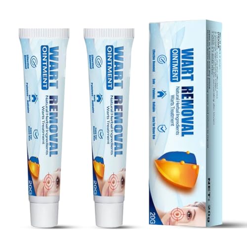 2PCS Wart-Remover Cream, Mole Removal Cream, Verruca Removal Crea-m, Skin-Tag-Remover-Kit, Wart Removal, Mole Remover for face, Body and Hand - 40g