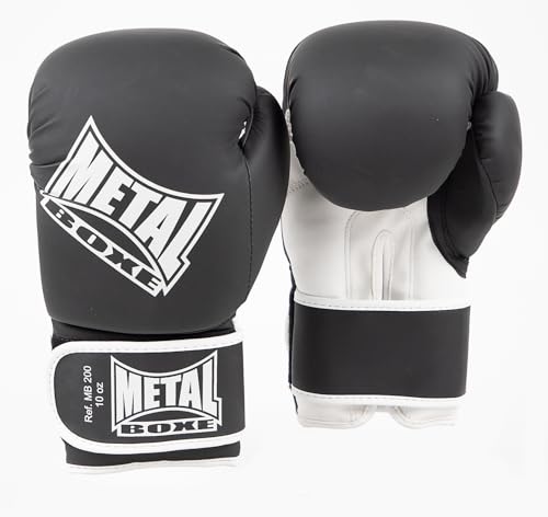 METAL BOXE Gants de Boxe Entrainement Noir 14 oz