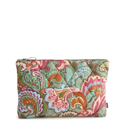 Vera Bradley Featherweight Laptop Pouch, Leaf Me Not Paisley, One Size