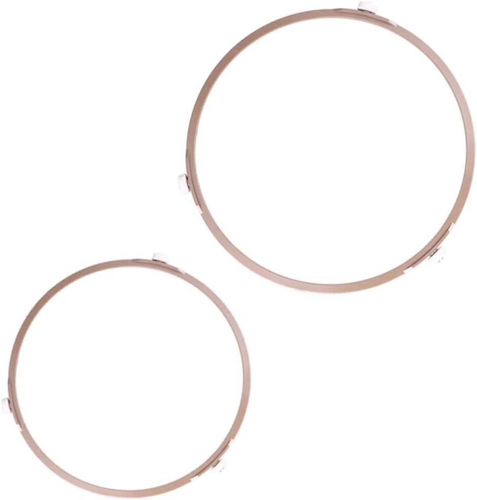 SHOWERORO 2pcs Microwave Turntable Ring Plastic Support Tray Wheel for Even Heating Compatible with Various Ovens Strong Bearing Capacity Microwave Accessory