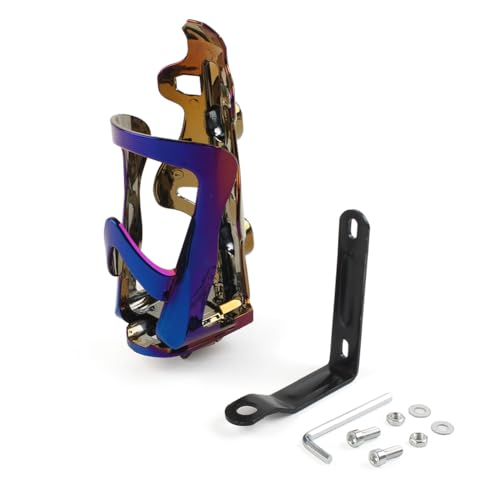 SIKUAI Portavasos Universal para Botella de Agua con Proceso de enchapado en Titanio Azul para Motocicleta para una Variedad de Motocicletas, vehículos Todo Terreno y Motocicletas, Estilo B