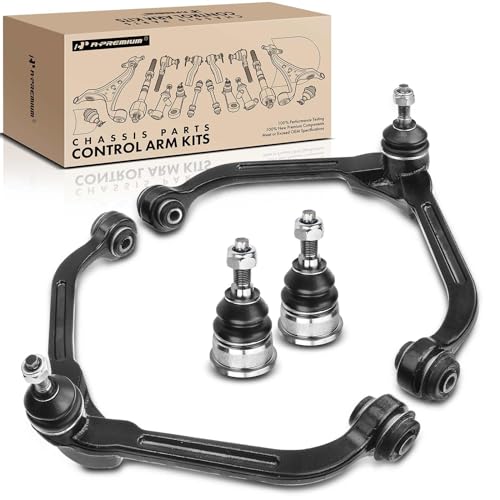 A-Premium Set of 4, Front Suspension Kit, Upper Control Arm & Lower Ball Joint, Compatible with Jeep Liberty 2002 2003 2004