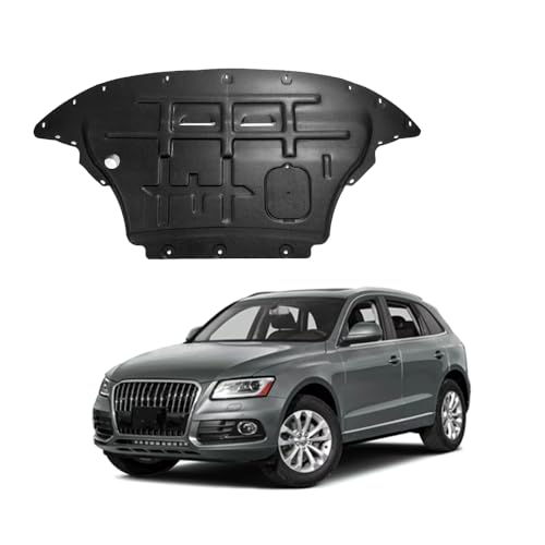 Image of Engine Splash Shield Fit for Audi Q5 2009 2010 2012 2013 2014 2015 2016 2017 Engine Case Guard Under Cover Compatible with 2010-2017 SQ5 Front Engine Guard Mud Flaps