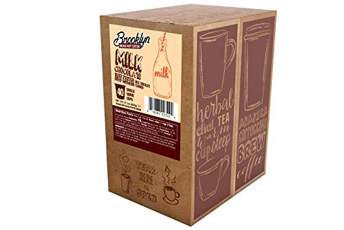 Brooklyn Beans Milk Chocolate Hot Cocoa Pods, Compatible With 2.0 K-Cup Brewers, 40 Count #TOP2