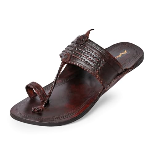 Image of Kolhapuri Chappal for Men| Kolhapuri Slippers for Men| kolapuri chapal Men| Leather Slippers for Men| Leather Chappal for Men-AB-Parent A13
