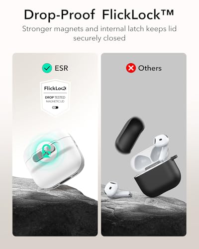 Image of ESR for AirPods 4 Case, Compatible with MagSafe, Pulse Series, White