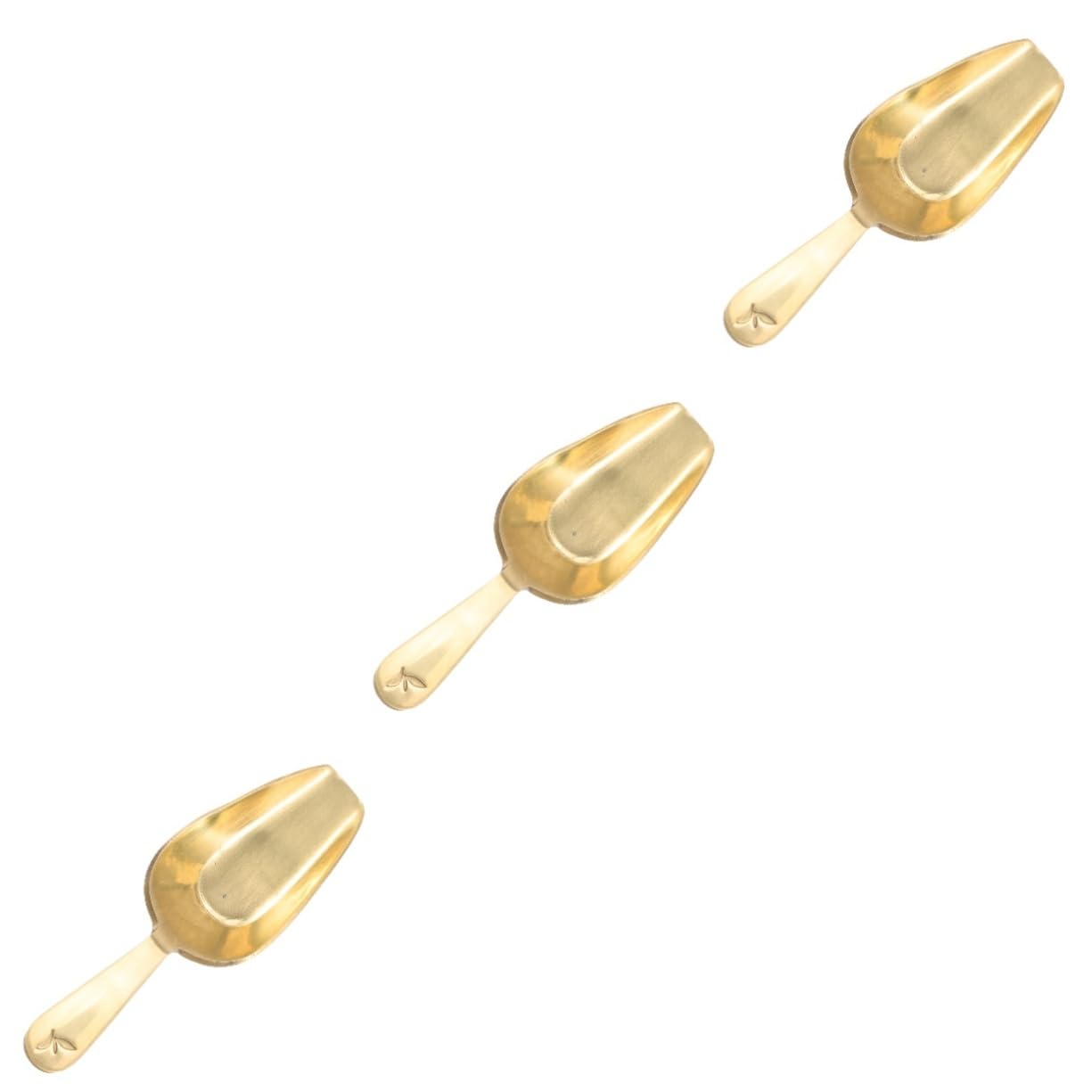 Cuillère à thé en laiton japonais lot de 3 pièces pour infusion et thé en vrac