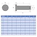uxcell 2Set M12x60mm 304 Stainless Steel Cylindrical Shaft Snap Ring Locating Pin, Flat Head Grooved Hinge Cylinder Position Pin with E Clip Retaining Ring, Silver
