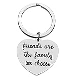Xiahuyu Best Friend Keychain Friendship Gift Friends are the Family We Choose Keychain Best Friend Gift Christmas Birthday Gifts Friendship Gifts for Friends