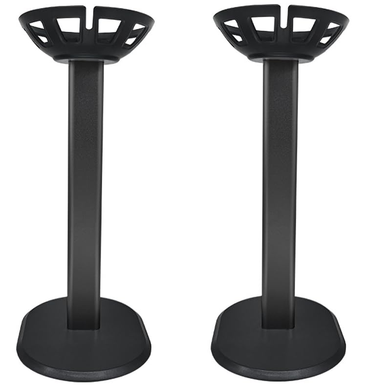 Apple HomePod Mini/Apple HomePod 2 Holder Apple HomePod 2 Desktop Stand Holder Accessories, Metal Mats Desk Mat, Smart Home Speaker Accessory Rack (Black, GJ) 2 Pieces