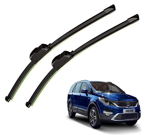 Image of Auto Hub Car Wiper Blades Compatibility With TATA Hexa - Set of 2 Pcs (D-26,P-26)