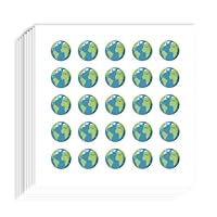 AHANDMAKER 500Pcs Earth Planner Stickers, 0.5x0.49 Inch Self-Adhesive Planet Scrapbook Paper Stickers, Earth Stickers Decals for Scrapbooking Planner Calendar DIY Crafts Party Decor Gift Bag Seal