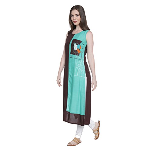 Image of Rangmanch By Pantaloons Women's Rayon Straight Kurta