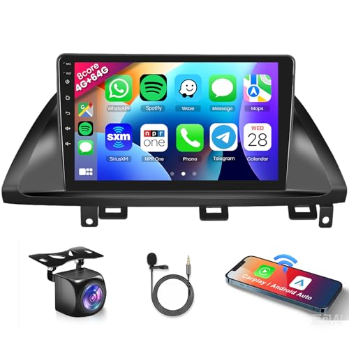 Image of 8 CORE 4G+64G Car Radio Stereo for Honda Odyssey 2005-2010 with Wireless CarPlay /Android Auto, 10.1 Inch 1280 * 720P IPS Touch Screen Android 13 GPS WiFi Bluetooth 32-Band DSP HD Backup Camera