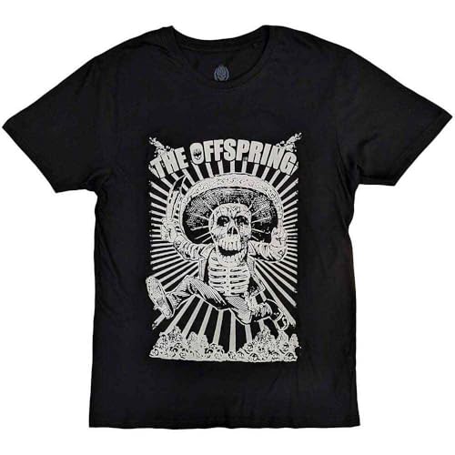 T-shirt The Offspring imprimé Jumping Skeleton logo authentique
