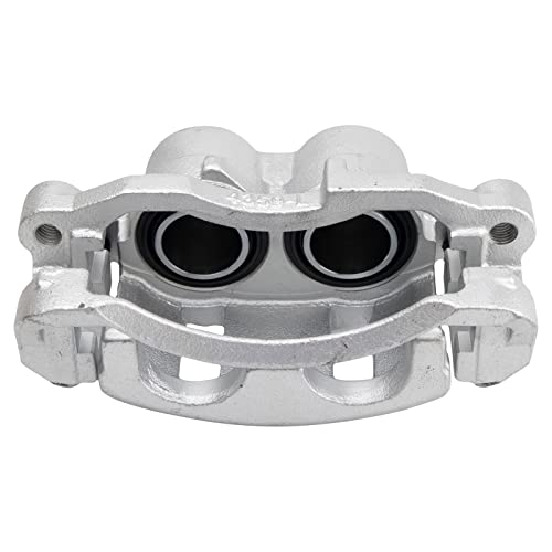 Image of TRQ Front Left Brake Caliper w /Bracket Drivers Side