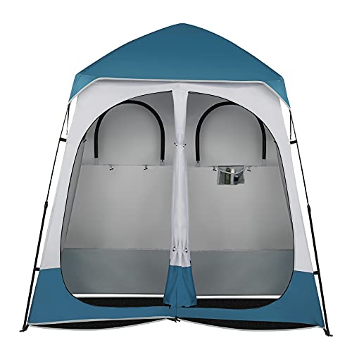 Carpa doble portátil 229x229x122cm Oxford para camping miniatura 4