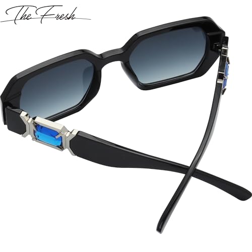 The Fresh Trendy Women Hot Fashion Rhinestones Sunnies Sunglasses - Exquisite Packaging - FR17406R4