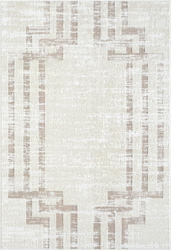 Tapete Abani crema 160x135 cm con patrón geométrico miniatura 3