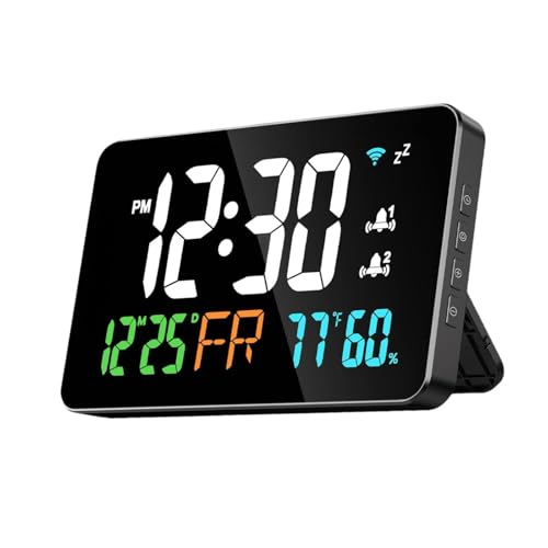 Horloge numérique moderne contre l'humidité pour chambre et bureau