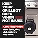 Grillbot Carry Case Automatic Grill Cleaning Robot – Weatherproof, Portable Protective Case with Handle & Locking Tabs