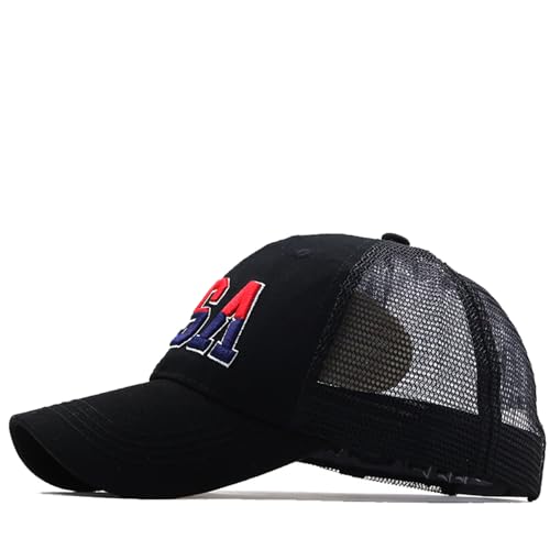 Image of Trucker Hat Distressed Baseball Cap Golf Cap Adjustable Sportswear Hat for Men Women Unisex