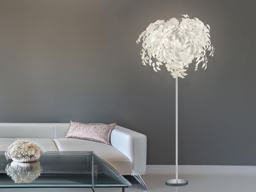 Reality Leuchten Leavy Lampa Stojąca, Biały, 70 x 70 x 180 cm