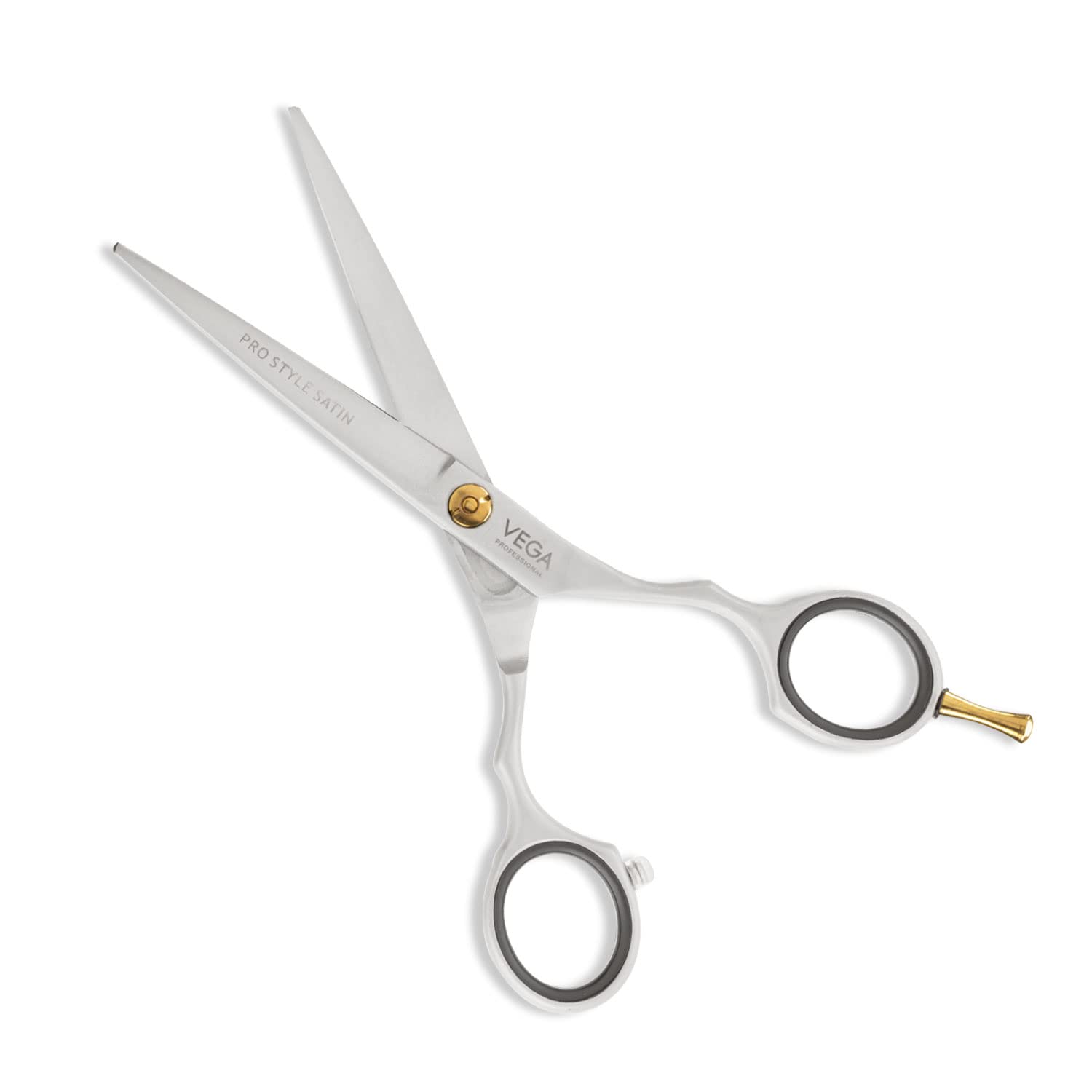 VEGA PROFESSIONAL Pro Style Satin 5.5" Silver line Hairdressing Scissor, (VPMSC-10)-image-24