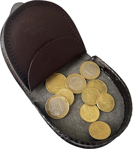 Porte-monnaie homme Talon en python véritable marron, dites adieu aux poches déformées