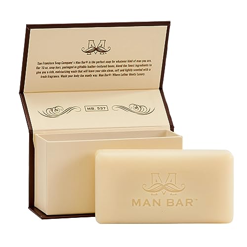 San Francisco Soap Company Exotic Musk and Sandalwood Fragrance Man Bar - Revitalizing - No Harmful Chemicals - Good for All Skin Types - Made in the USA
