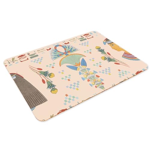Sets de table dessous en liège napperons hiéroglyphe ancien Egypte 4pcs - 3
