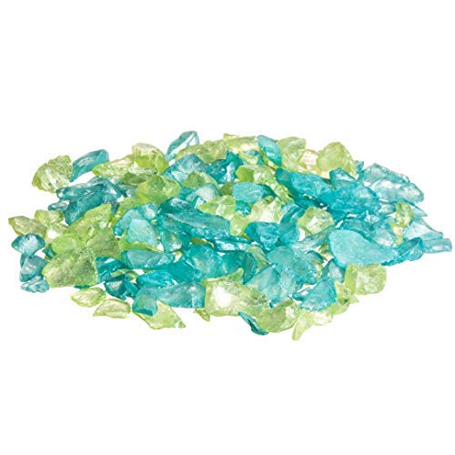 Nautical Crush Trading Zee Glas Chips | 10 oz van Lime en Aqua | Bulk Pearlized Zee Glas Stukken Voor Ambacht En Decor | Plus Gratis Nautische Ebook Door Joseph Rains