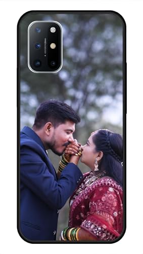 Image of NDCOM for Customised OnePlus 8T Back Cover | Premium Matte OnePlus 8T Phone Case | DIY Personalised Photo Design | Customized Gift Custom Text Name Printed Metal Case