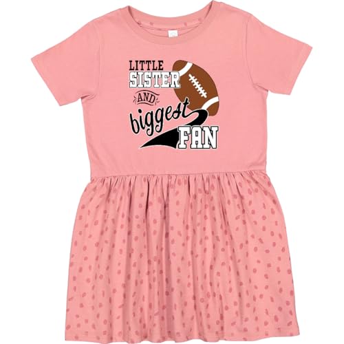 Image of inktastic Little Sister and Biggest Fan- Football Player Toddler Dress