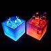 Produktbild JTHAO LED Eiskübel Farbwechsel LED Kühler Eimer Bierfass Doppelschicht Square Bar Bier Eiskübel Champagner Wein Getränke Bier Eimer Für KTV Party Bar Home Hochzeit