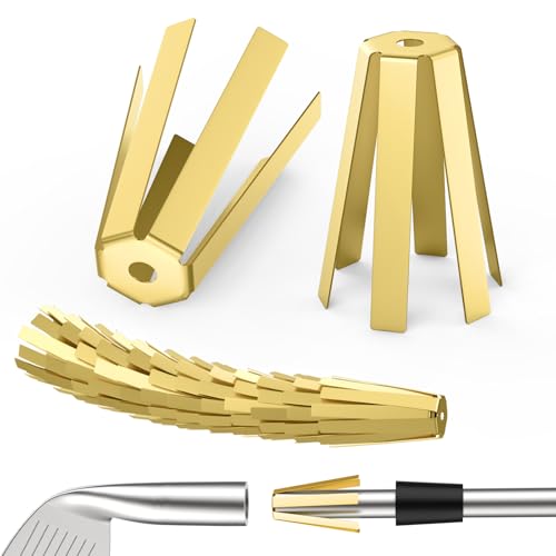 SATUY 20Pcs Universal Brass Golf Shaft Adapter Shims, 6 Legs